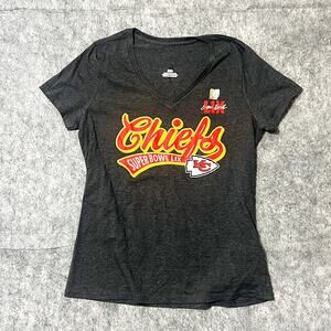 Womens Kanas City Chiefs Super Bowl LIX T-Shirt, Medium